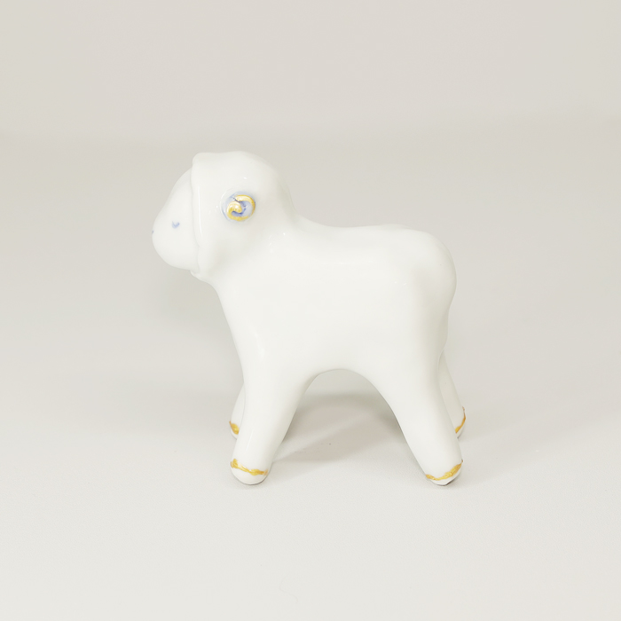 砥部焼 かわいい 干支 未 羊 ひつじ 縁起物 陶器 手作り tsuneoka