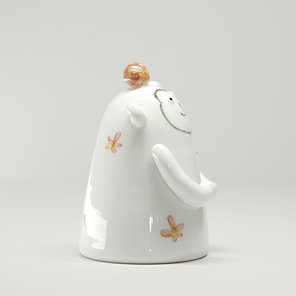 砥部焼 かわいい 干支 申 赤 置物 猿 さる 縁起物 陶器 手作り 窯元