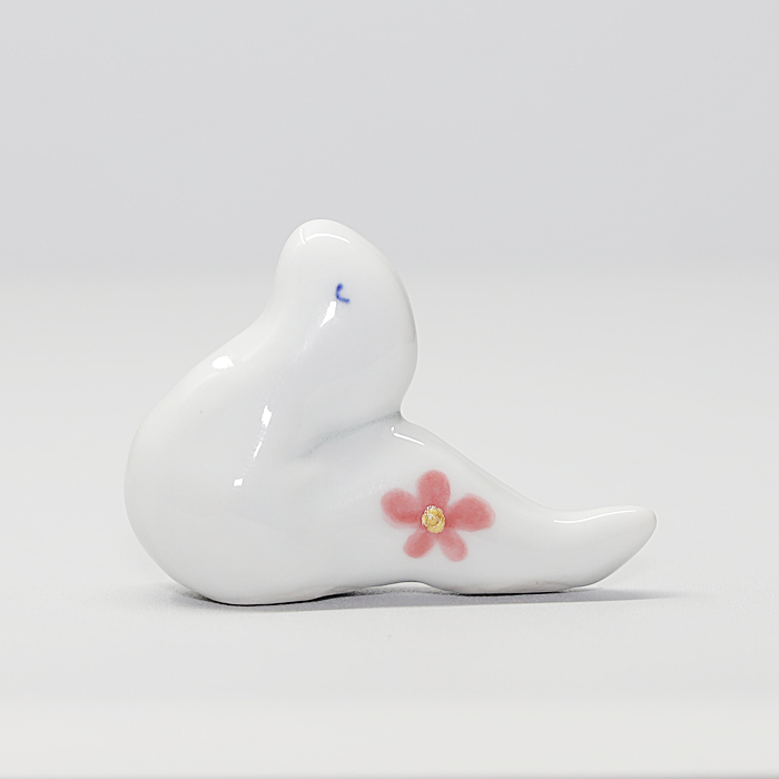 砥部焼 かわいい 2025 干支 巳 ペアセット 赤 置物 蛇 へび ヘビ