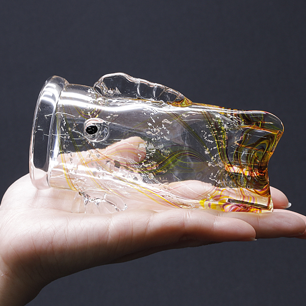 鯉のぼり 置物 ガラス細工 かわいい 端午の節句 こいのぼり 黄 縁起物