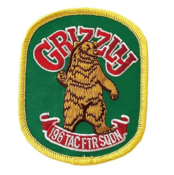 U.S. Air Force Squadrons ワッペン 196th TFS Grizzlys Flying Tigers