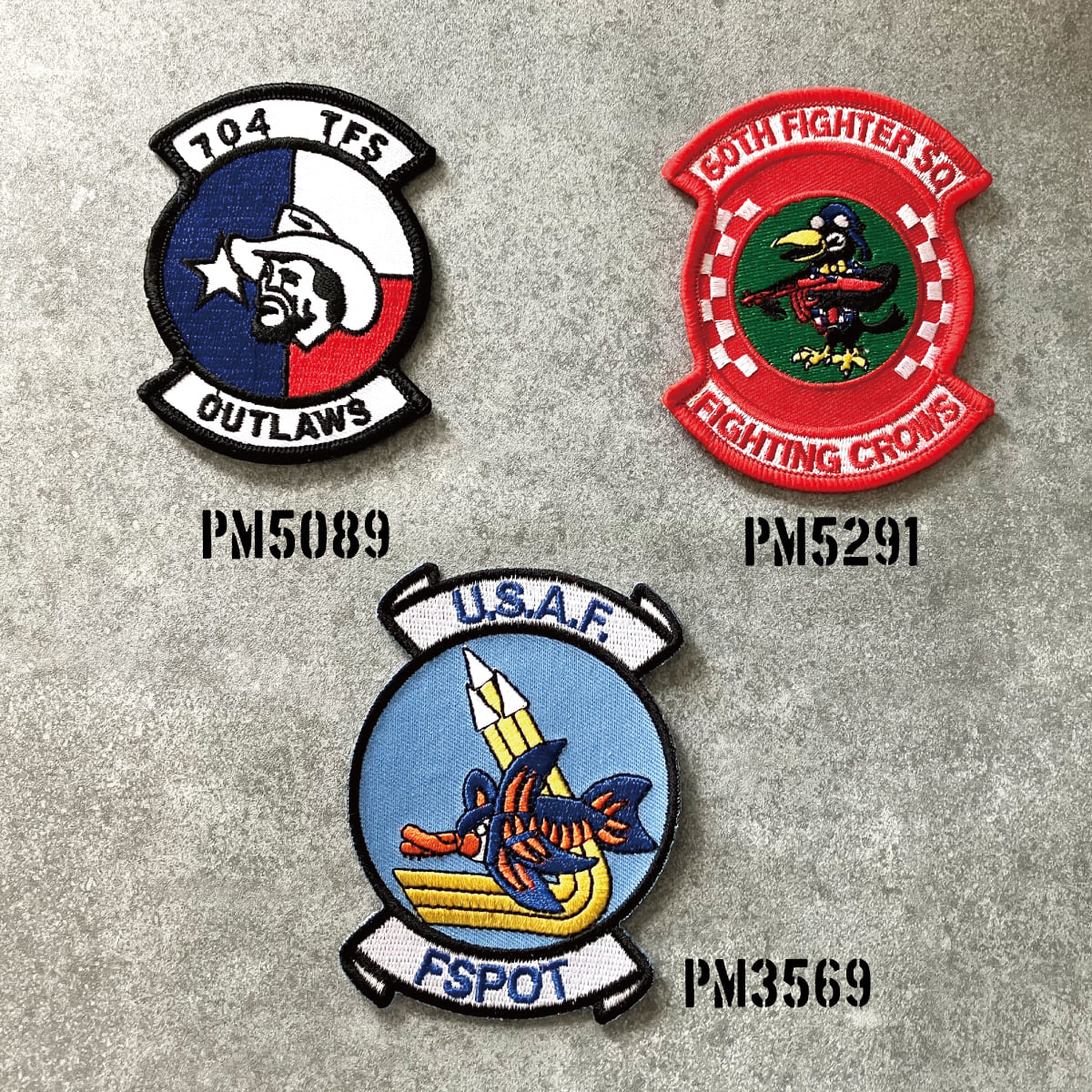 U.S. Air Force スクワドロン パッチ Outlaws 704 TFS PM5089