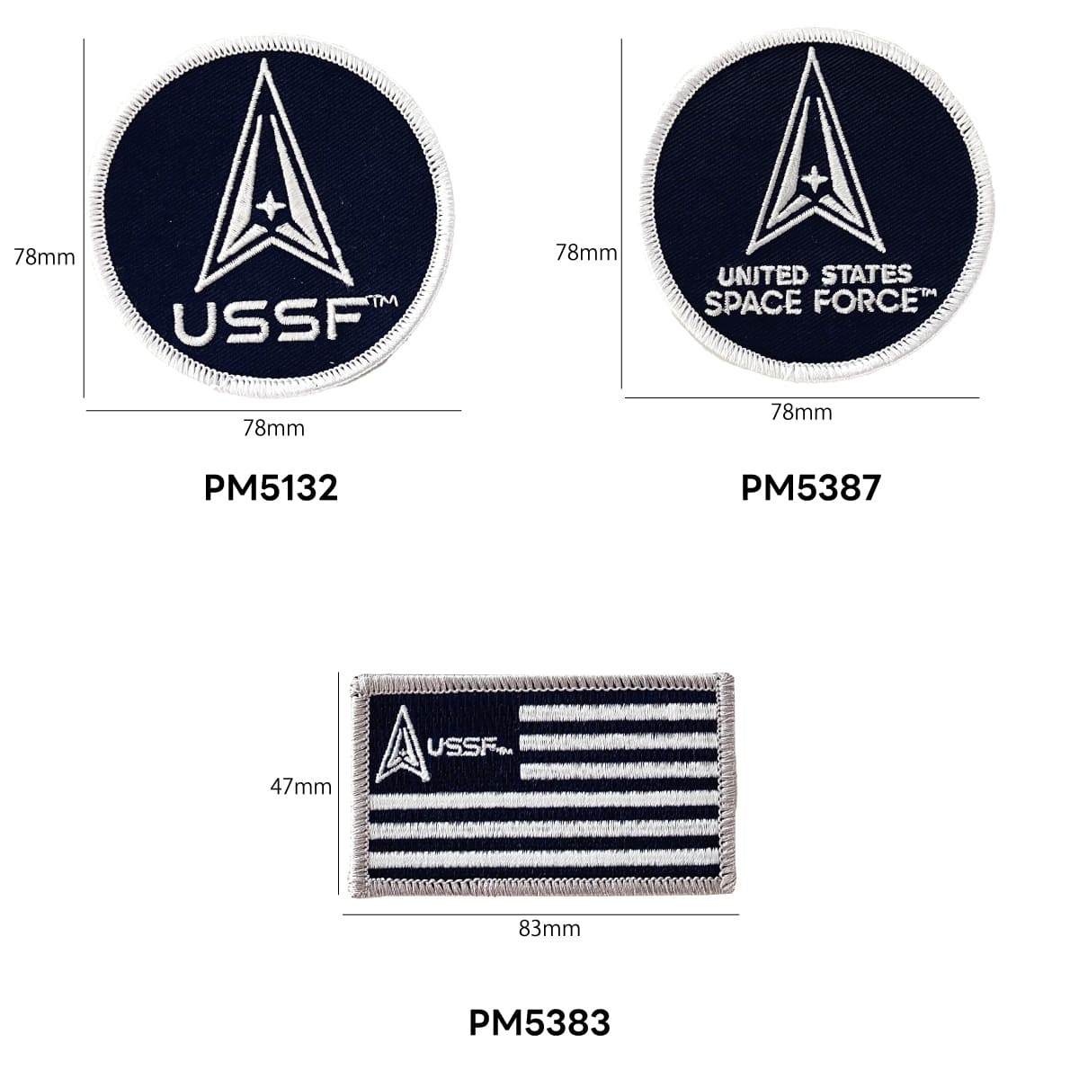 U.S. Space Force デザイン ワッペン USSF シンボル PM5132 宇宙軍