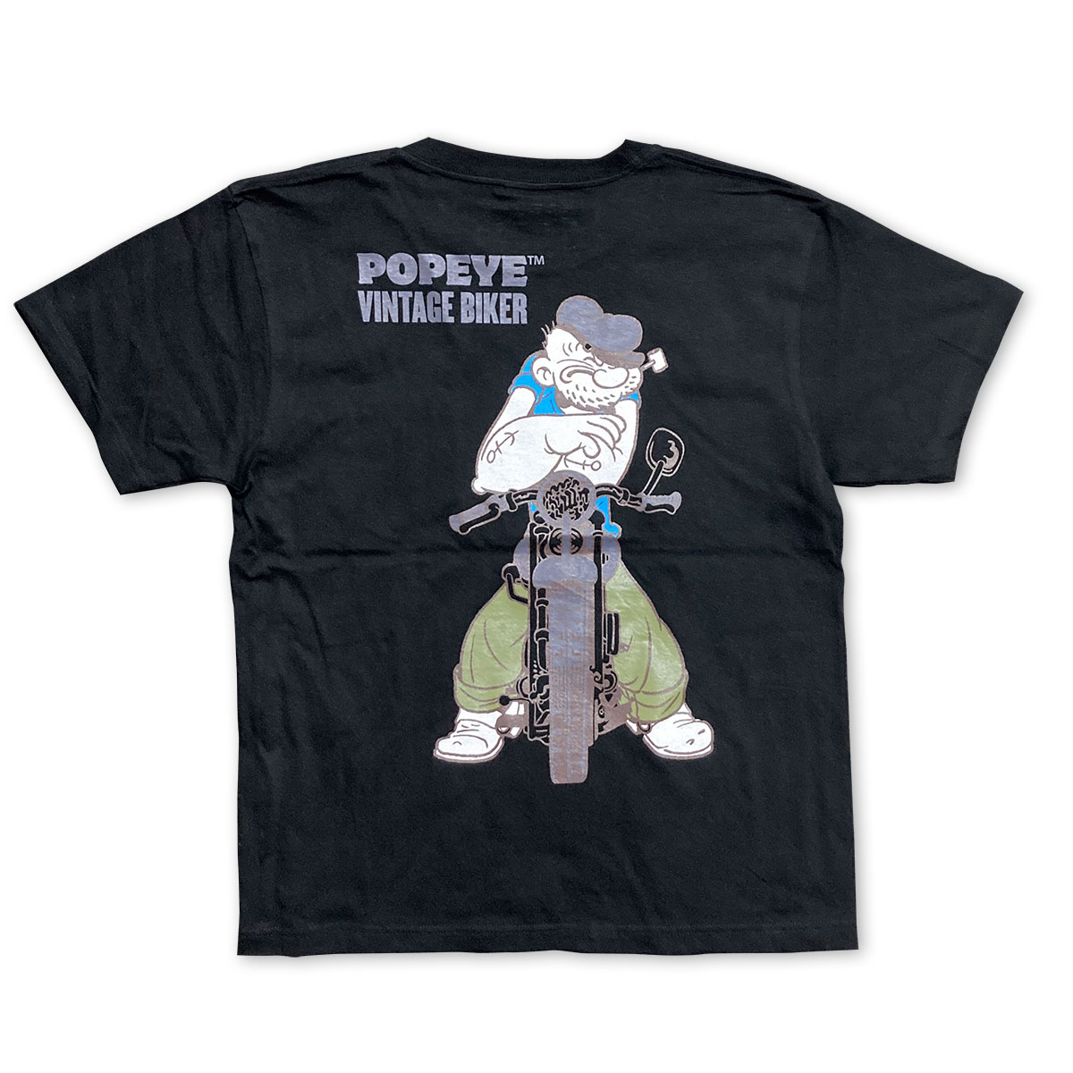 POPEYE アメカジ Tシャツ 半袖 世田谷ベース ホワイトブラック