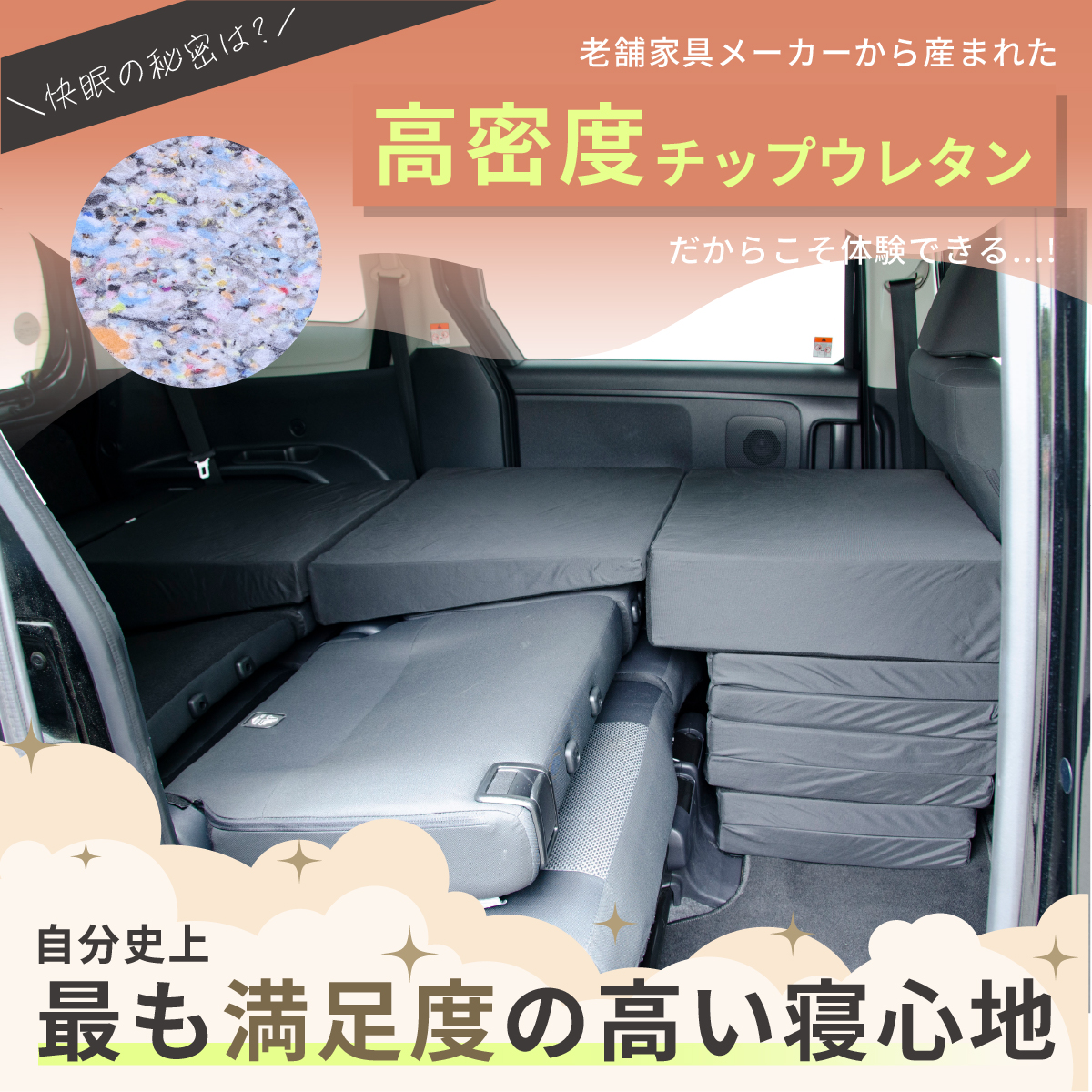 車中泊 マット シエンタ 3代目 MXPC10G/MXPL10G/MXPL15G 7人乗り専用