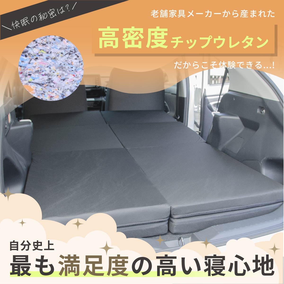 車中泊 マット ヤリスクロス MXPJ10/15 MXPB10/15 デッキボード上段