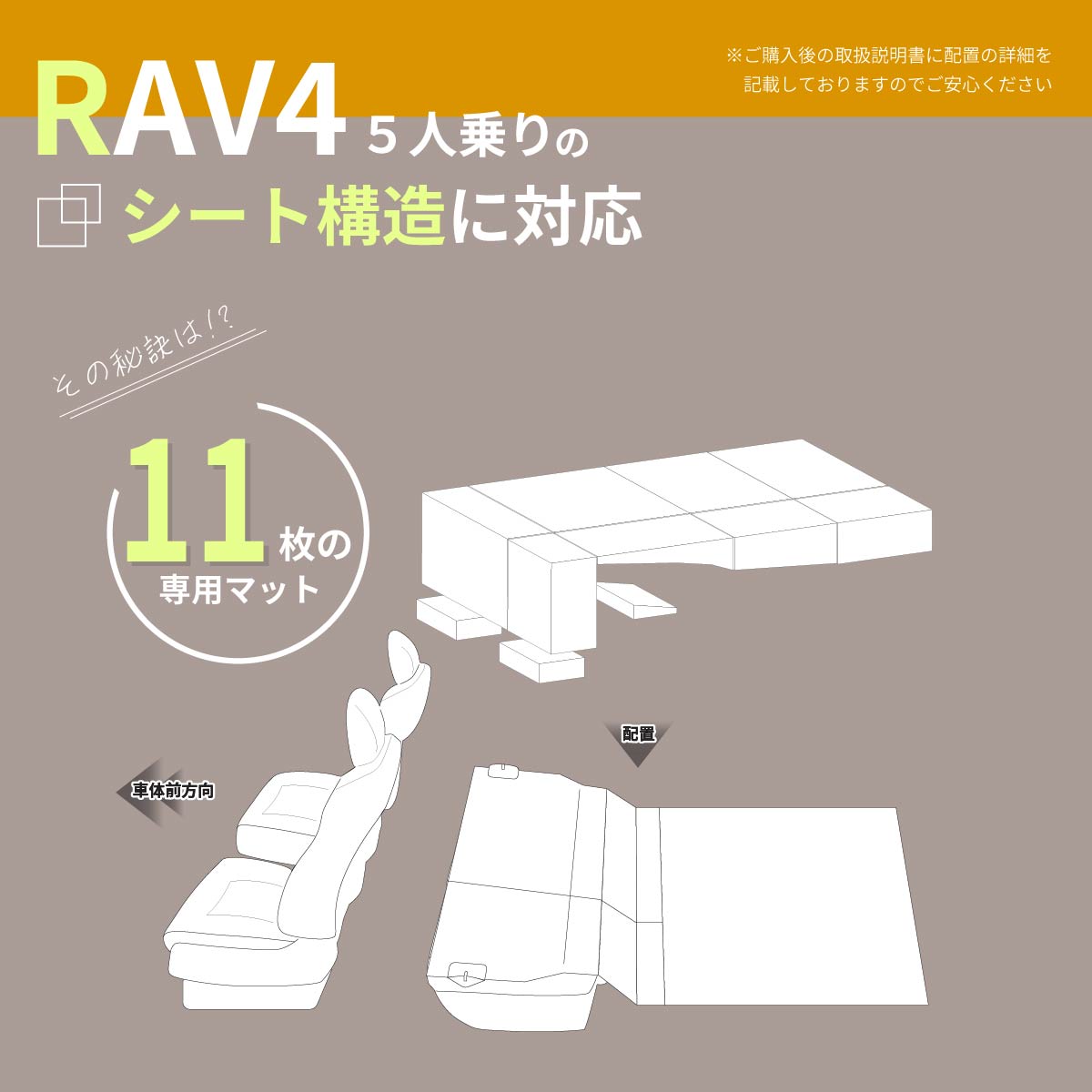 車中泊 マット RAV4 ラヴフォー MXAA54/MXAA52/AXAH54/AXAH52 専用