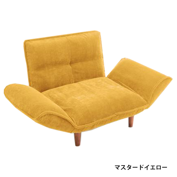 ソファー 一人掛け ソファ 1人用ソファー ローソファー コーデュロイ カウチ 一人用 リクライニング コンパクト おしゃれ 合成皮革の画像