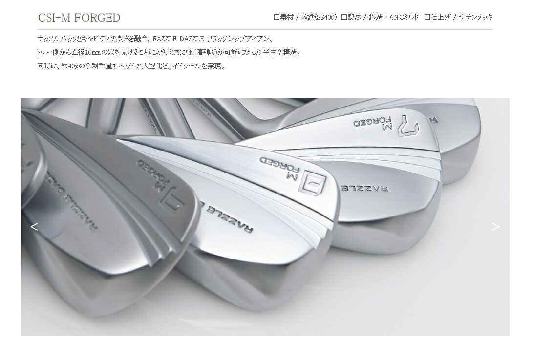 Razzle Dazzle ラズルダズル CSI-M FORGED IRON アイアン 5-PW (6本