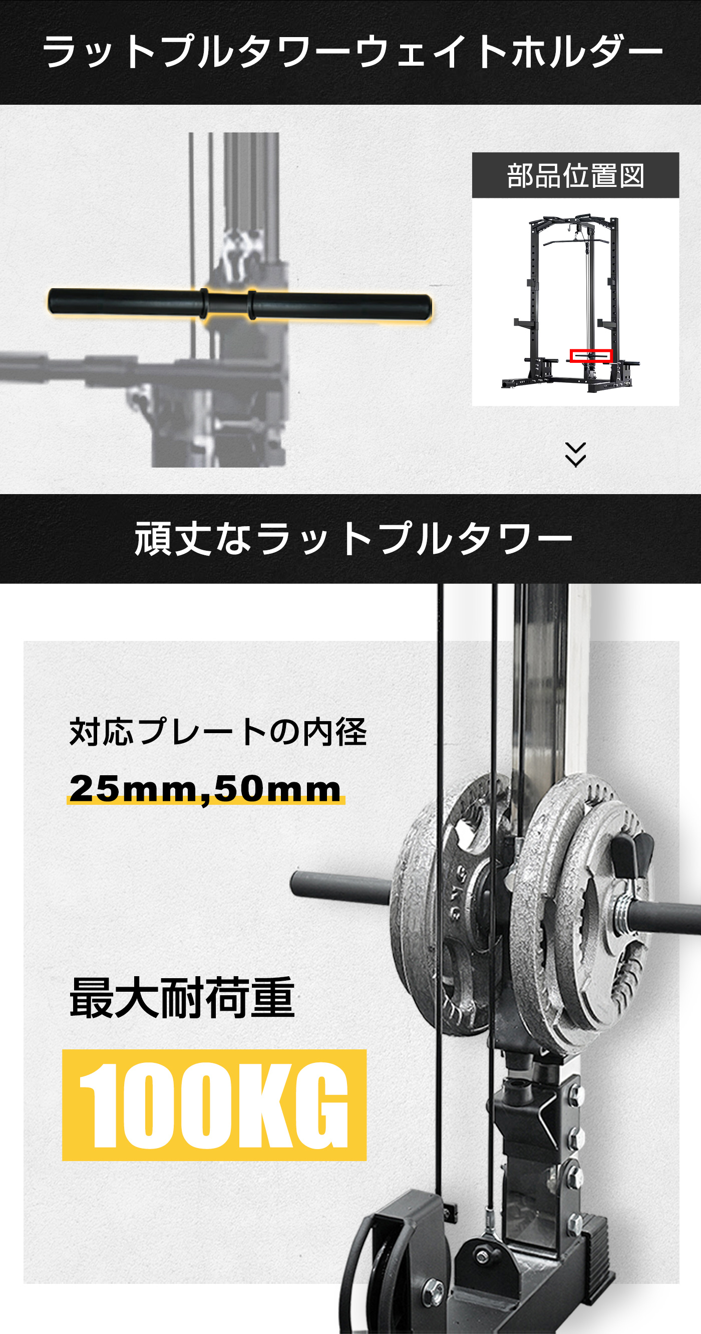WASAI　ワサイ マルチジム ハーフラック　その2 WASAI(ワサイ) ZY5022専用オプション ラットプルダウン ラット