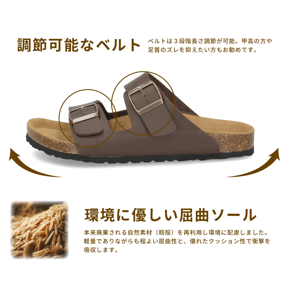 Parade サンダル メンズ フットベッド コンフォートサンダル
