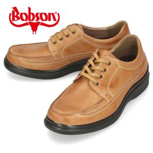 ボブソン 靴 メンズ BOBSON ウォーキングシューズ カジュアル コンフォート 本革 4E ブラ...