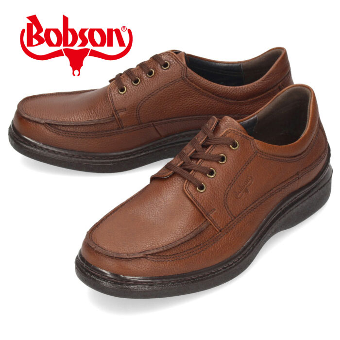 ボブソン 靴 メンズ BOBSON ウォーキングシューズ カジュアル コンフォート 本革 4E ブラック ブラウン キャメル BOBSON 5207