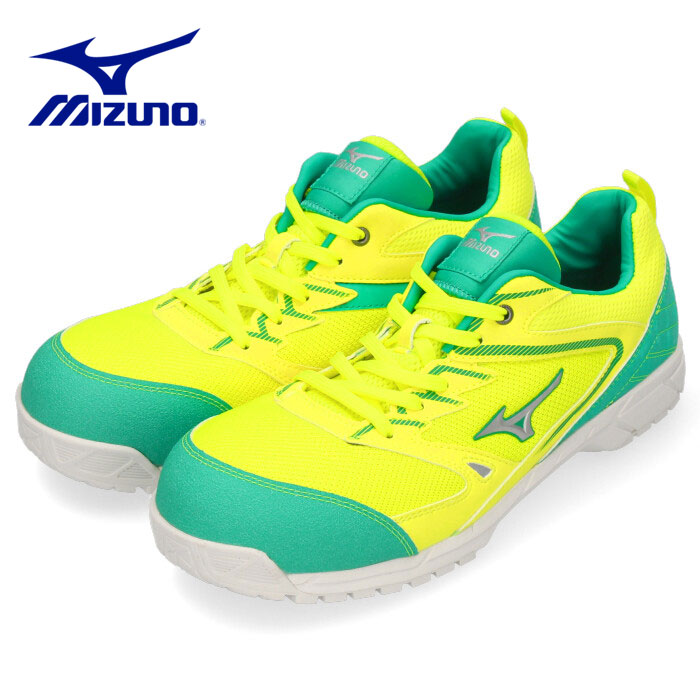 安全靴 ミズノ MIZUNO オールマイティVS 紐タイプ F1GA1803 メンズ 靴 イエロー ...