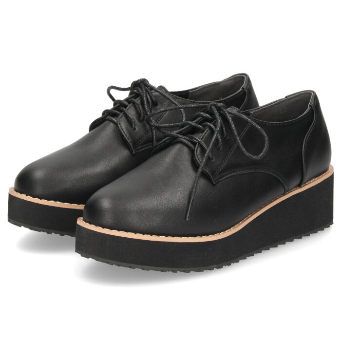 レースアップシューズ 厚底 レディース オックスフォードシューズ Scramble 18 プラットフォーム マニッシュ おじ靴 Parade ワシントン靴店 通販 Paypayモール