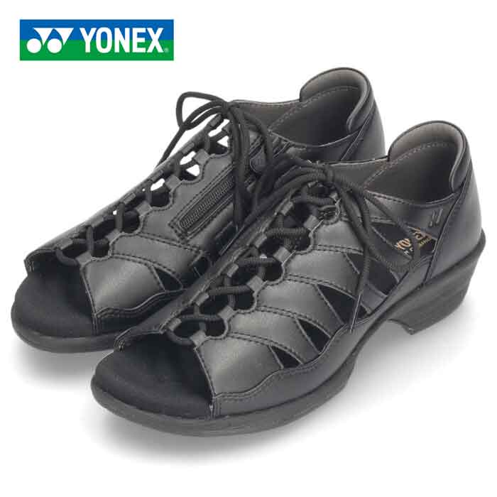 レディース サンダル ヨネックス 幅広 3.5E ブラック グレー ホワイト ウォーキング 軽量 女性用 靴 パワークッション YONEX SDL14｜washington｜04
