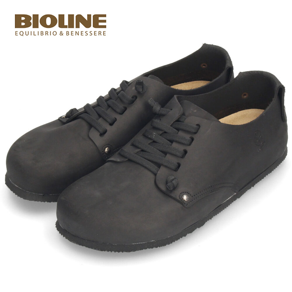 爆買 スニーカー メンズ バイオライン 本革 靴 ブラック ブラウン