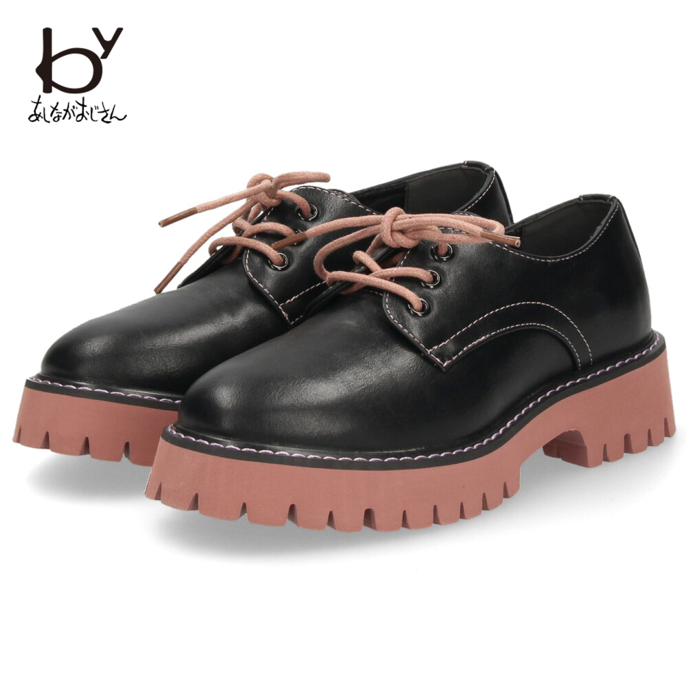 【新品・未使用】あしながおじさん マニッシュシューズ 厚底 ブラック22.5cm byあしながおじさん by あしながおじさん マニッシュシューズ 8980436