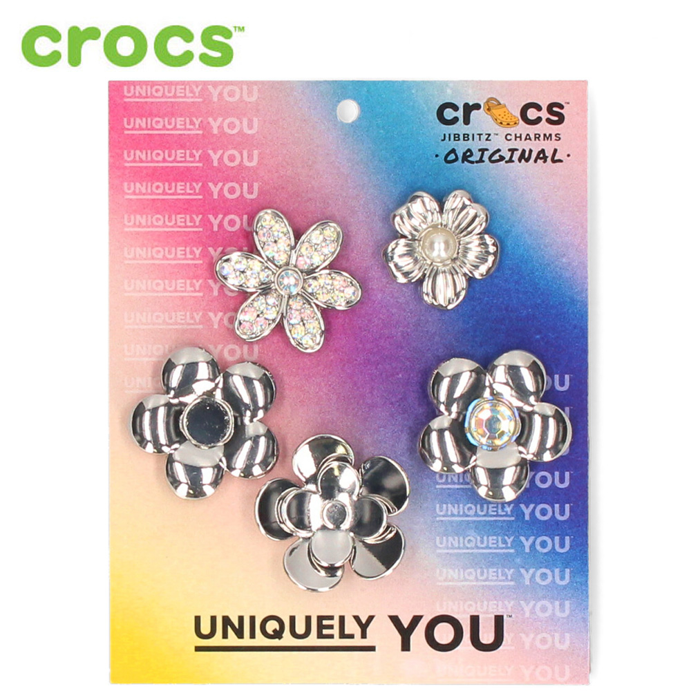 crocs クロックス ジビッツ チャーム アクセサリー モンクローム