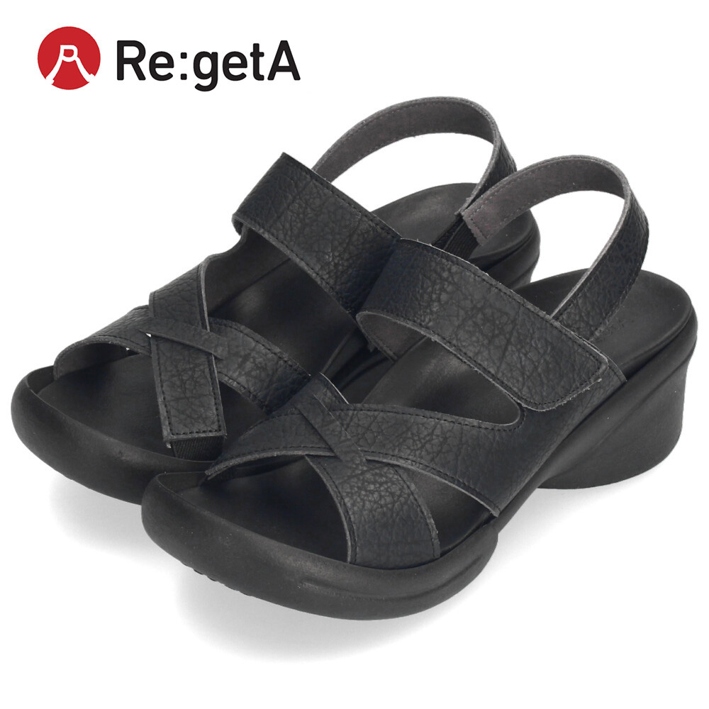 RADIATE レディース サンダル ブラック Regetta Canoe（リゲッタカヌー） リゲッタ サンダル レディース 疲れ