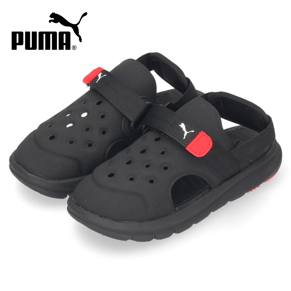 PUMA ベビー プーマ エボルブ AC サンダル 389148 01 ブラック