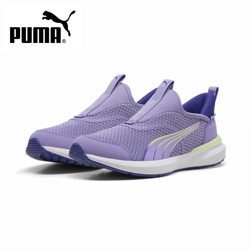 プーマ キッズ ジュニア スニーカー 男の子 女の子 スリッポン 黒 PUMA クルーズ プロフォーム イーズイン 397633 子供 靴 履きやすい クッション性の画像