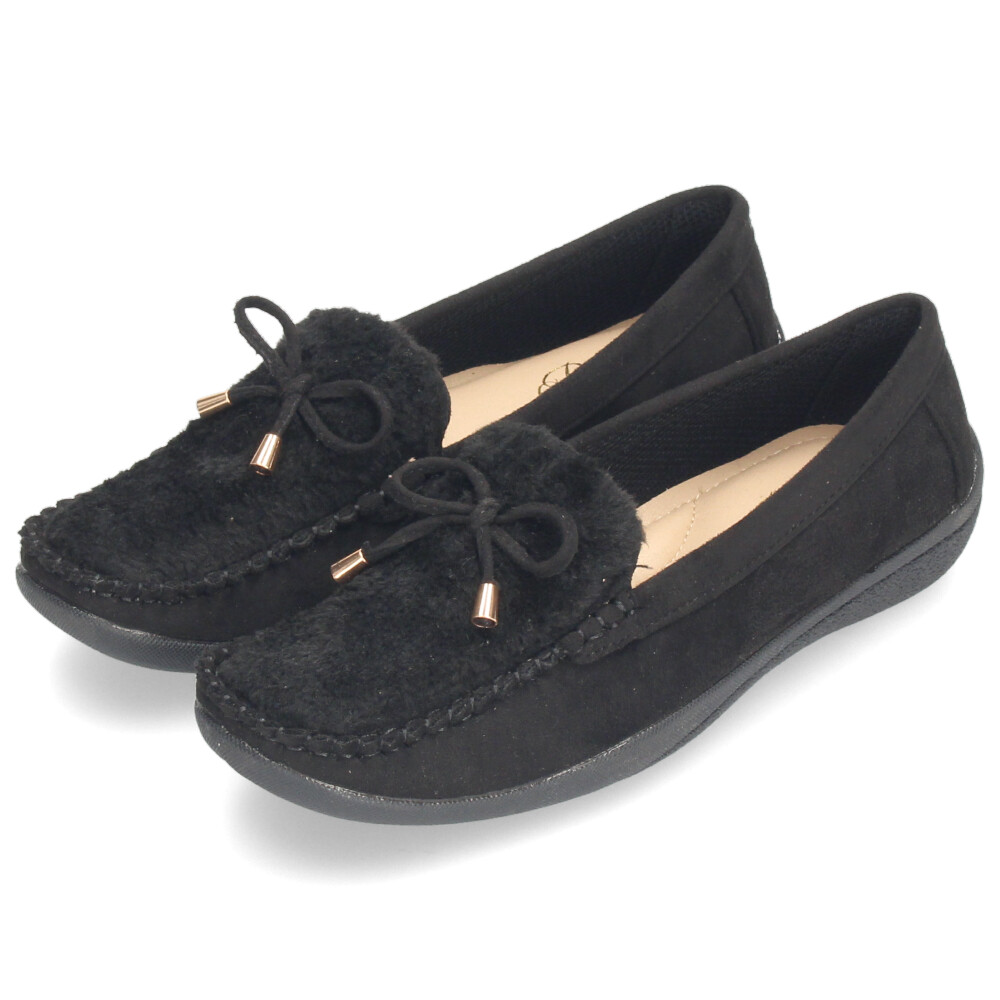 Parade ドライビングシューズ レディース フラットシューズ ボア 抗菌