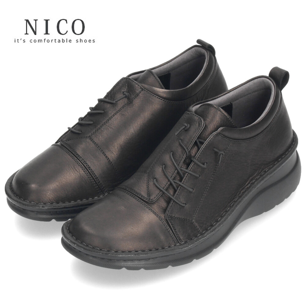 楽天市場】NICO ニコ スニーカー レディース 本革 牛革 ウェッジ