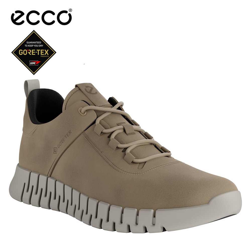 エコー ECCO メンズ レザー 防水 ゴアテックス スニーカー ブラック 黒