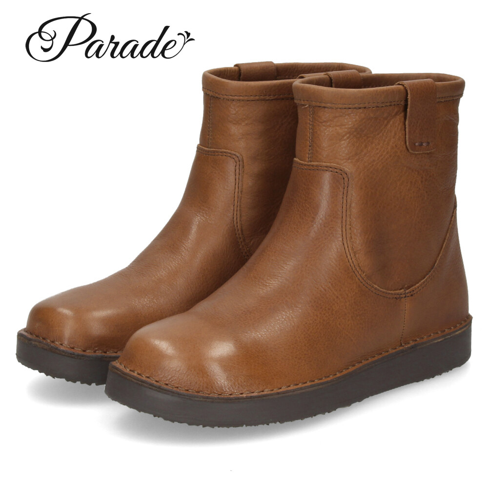 Parade ブーツ レディース ショート 本革 歩きやすい 抗菌 消臭