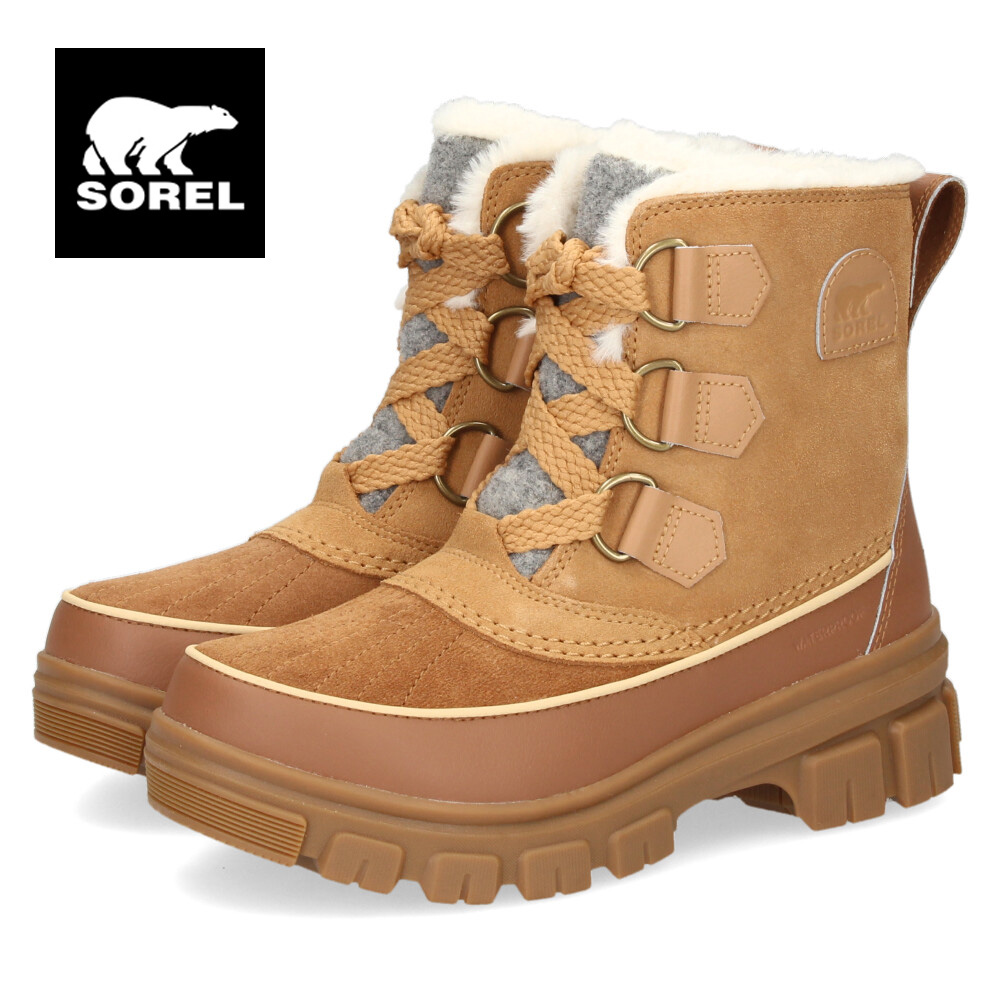 美品SORELスノーブーツ 21㎝ SOREL（ソレル） スノーブーツ レディース ワイド スエード 本革