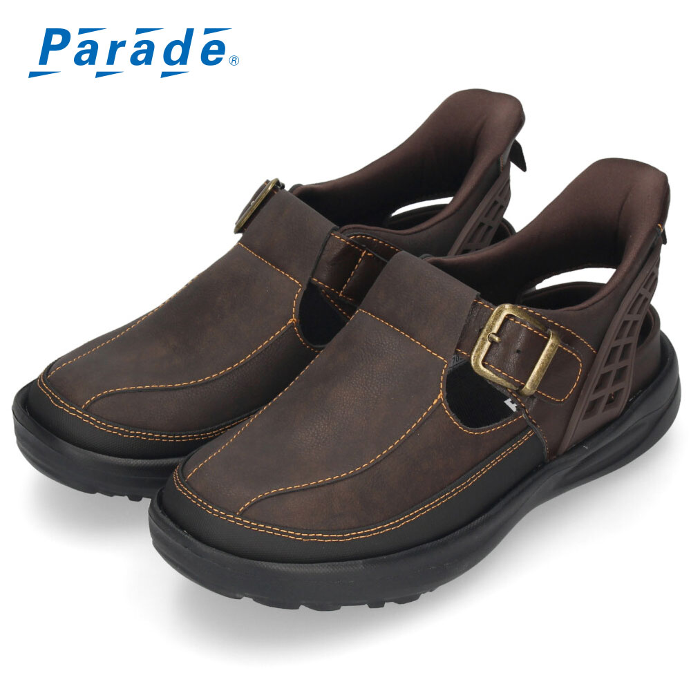 Parade メンズ サンダル かかと付き 手を使わず履ける シューズ