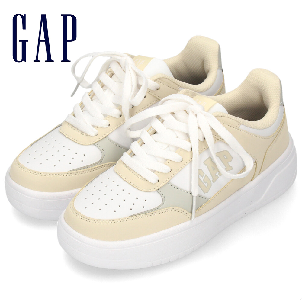 GAP ギャップ スニーカー レディース メンズ 厚底 軽量 ホワイト
