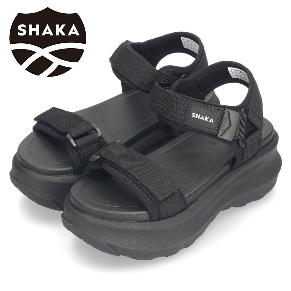 【SHAKA】サンダル / 黒 / 厚底 シャカ 厚底サンダル レディース SK-323 SHAKA ストラップ