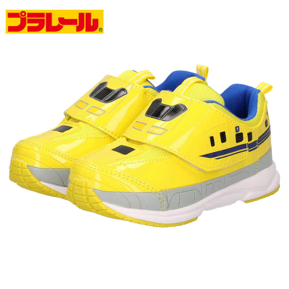 プラレール スニーカー キッズ シューズ 新幹線 電車 子供靴 マジック