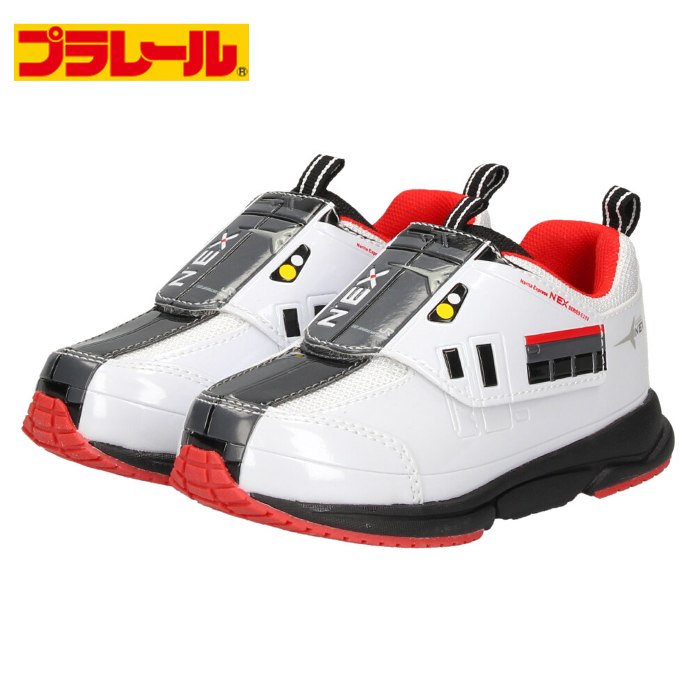プラレール スニーカー キッズ シューズ 新幹線 電車 子供靴 マジック