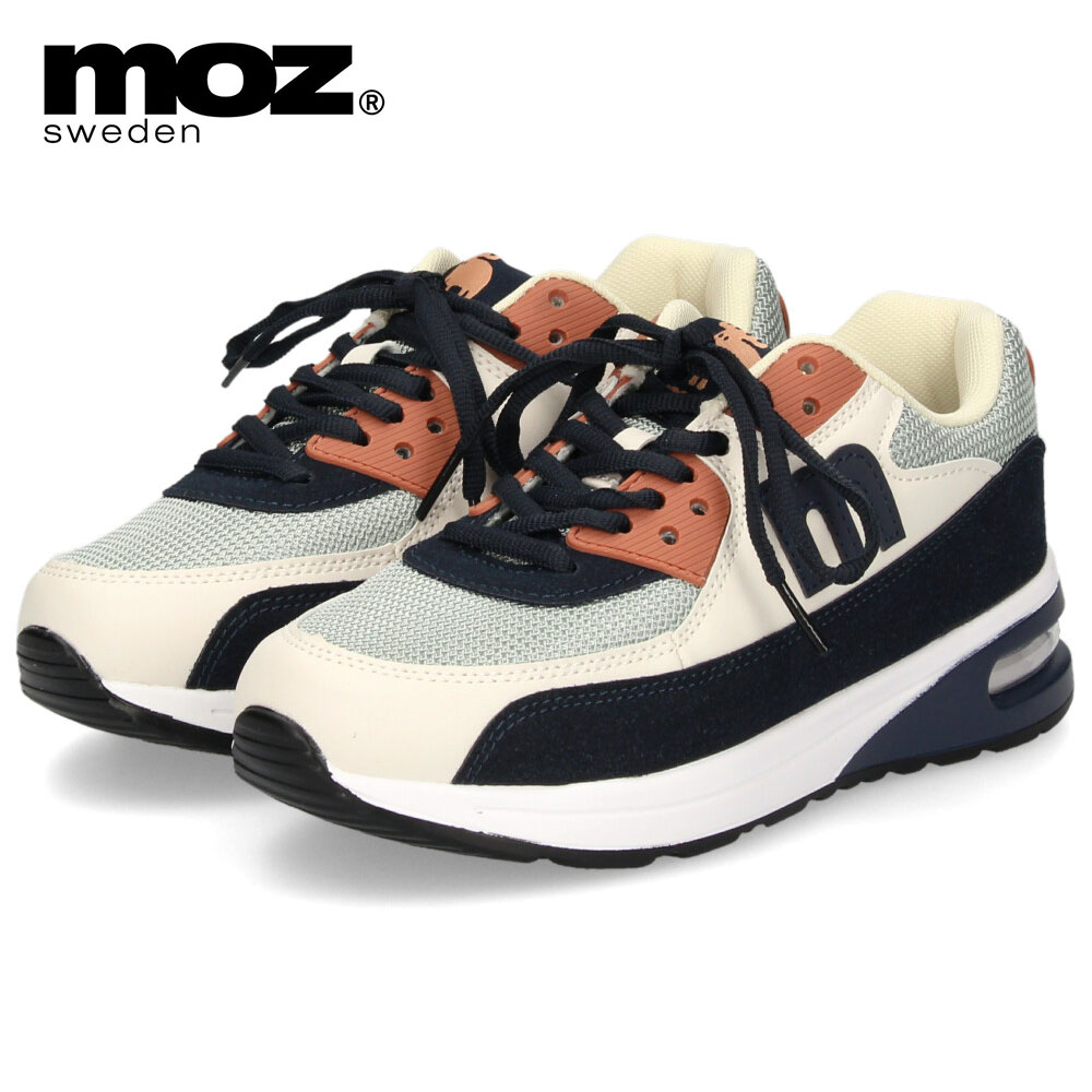 moz（モズ） スニーカー レディース 厚底 エアソール おしゃれ 黒 moz
