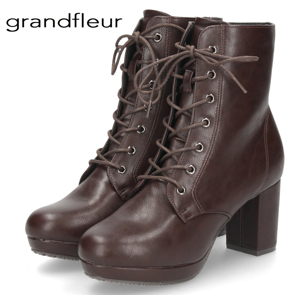 grandfleur（グランドフルール） ショートブーツ レディース レース
