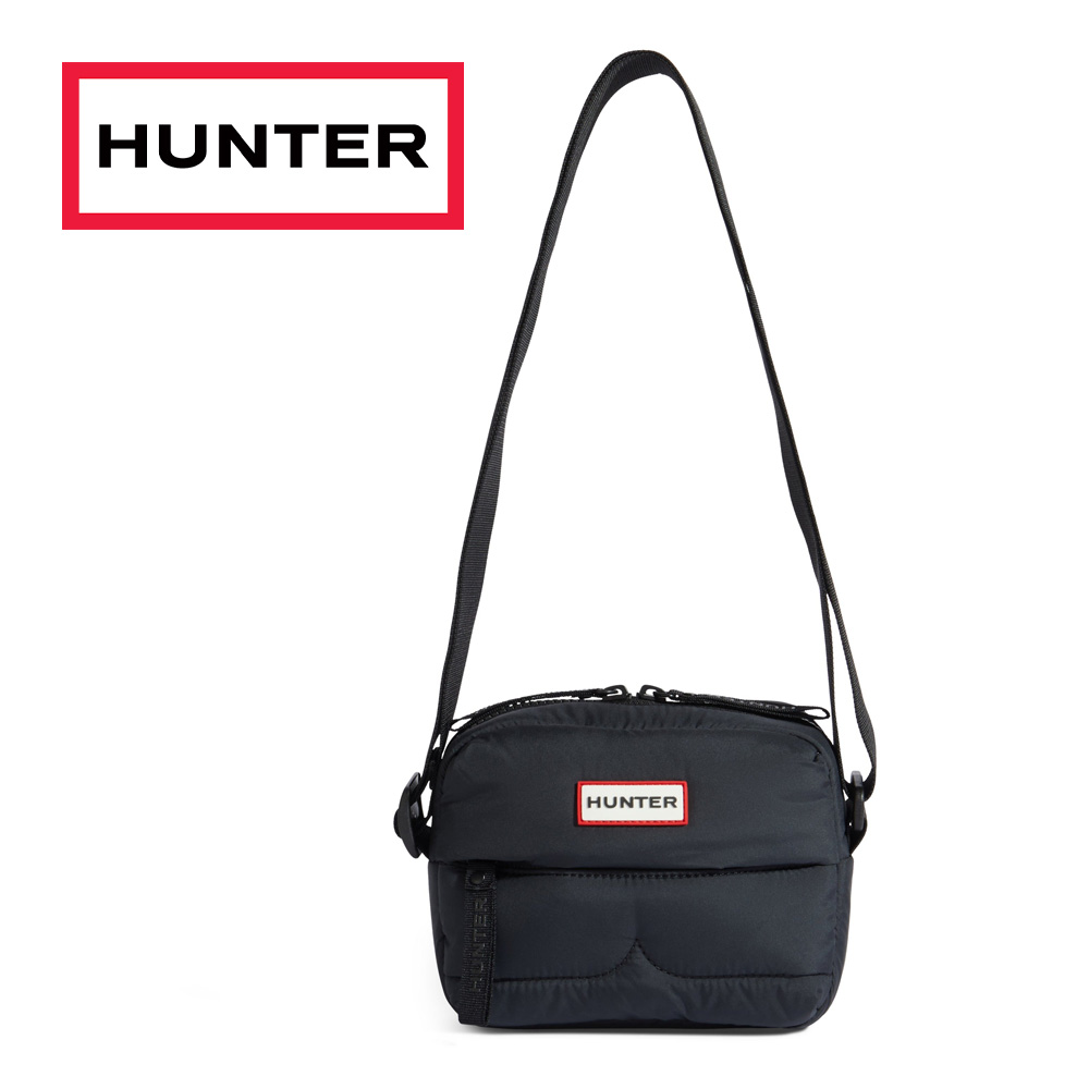 【美品】HUNTER パファー ワンショルダーバッグ 黒 軽量 撥水 HUNTER（ハンター） バッグ ボディバッグ ショルダーバッグ UBX2238CPE