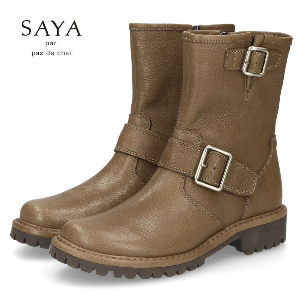 SAYA（サヤ） ブーツ レディース 歩きやすい 本革 履きやすい