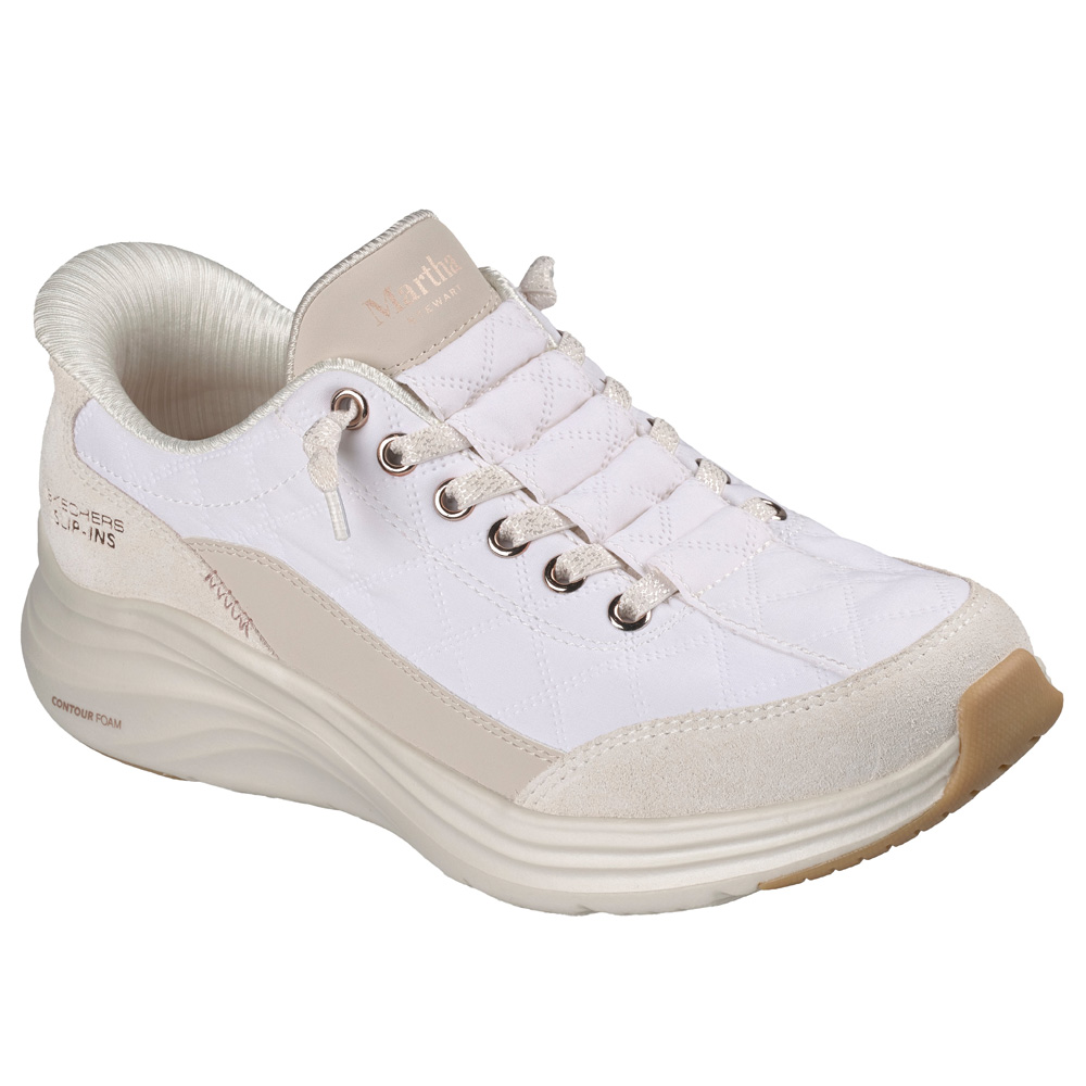 極美品✨スケッチャーズ スリップインズ スニーカー　クリーム　24cm SKECHERS（スケッチャーズ） スリップインズ レディース スリッポン