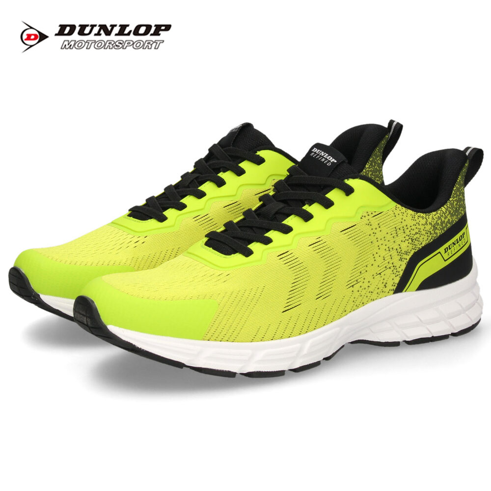 DUNLOP REFINED 爆買 スニーカー メンズ 黒 靴 幅広 4E 履きやすい