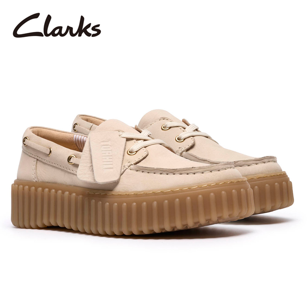 クラークス レディース カジュアルシューズ トーヒルボート ボートシューズ ローファー 本革 厚底 靴 Clarks Torhill Boat 26186647 26186302 26186303 | Clarks | 02