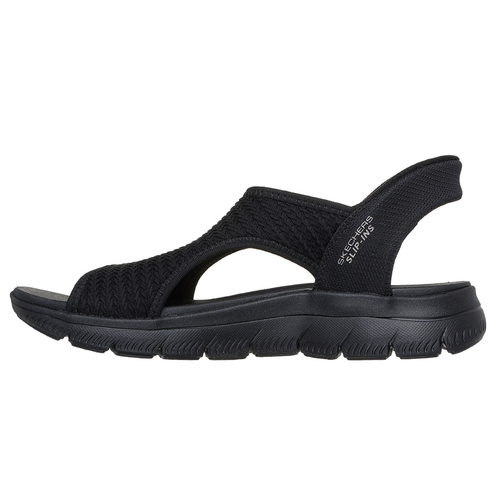 SKECHERS Slip-ins スリップイン サンダル 黒　24 SKECHERS（スケッチャーズ） スリップインズ レディース サンダル