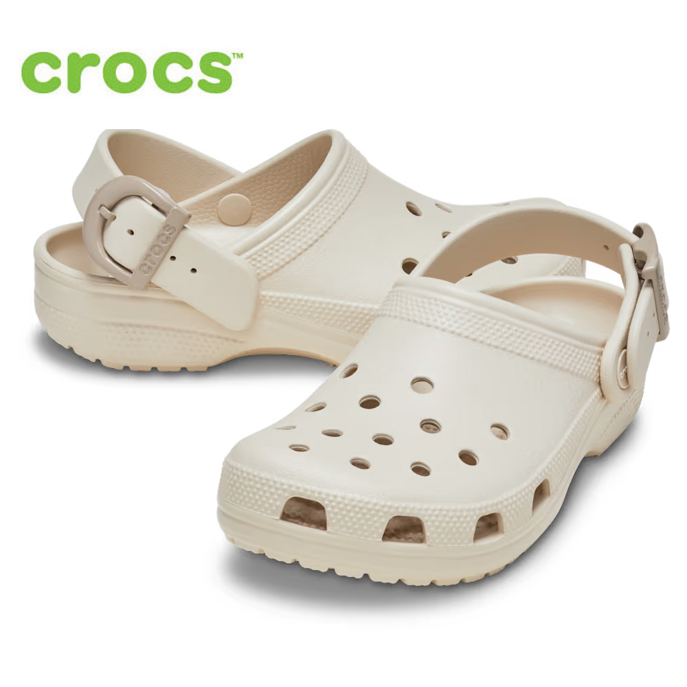 crocs ベージュ サボサンダル*5 crocs（クロックス） サンダル レディース クラシック エナメル