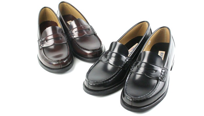 ハルタ ローファー レディース HARUTA 4505 通学 学生 靴 3E 幅広 合成皮革 ヒール3センチ（22.0〜25.5cm）