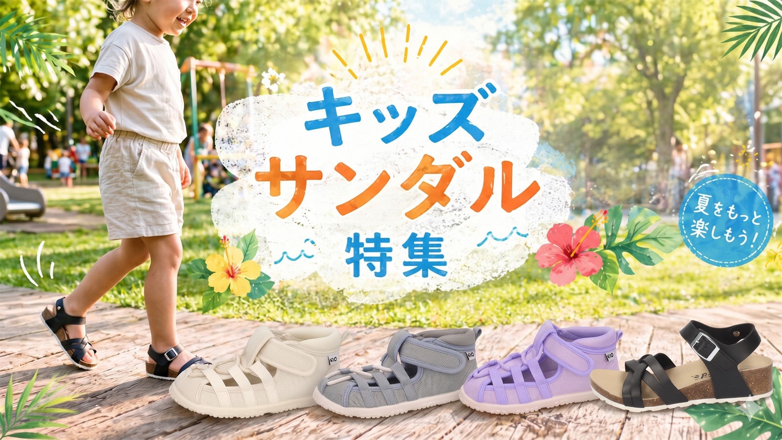 キッズサンダル特集