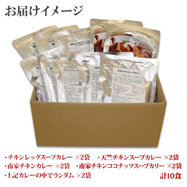 北海道 カレー スープカレー セット 10食(チキンレッグ/南家/天竺/ランダム各2食)業務用 カレー レトルト食品 | 北国からの贈り物 | 12