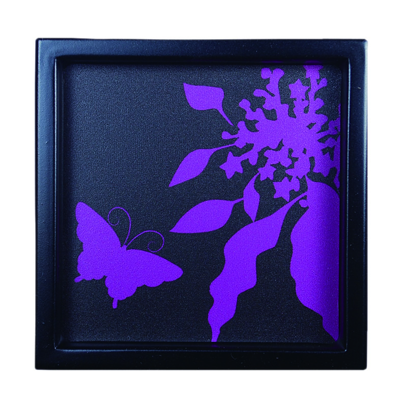 送料無料】華引手 角型 花蝶 k-hn-d-002 (裏寸52×52