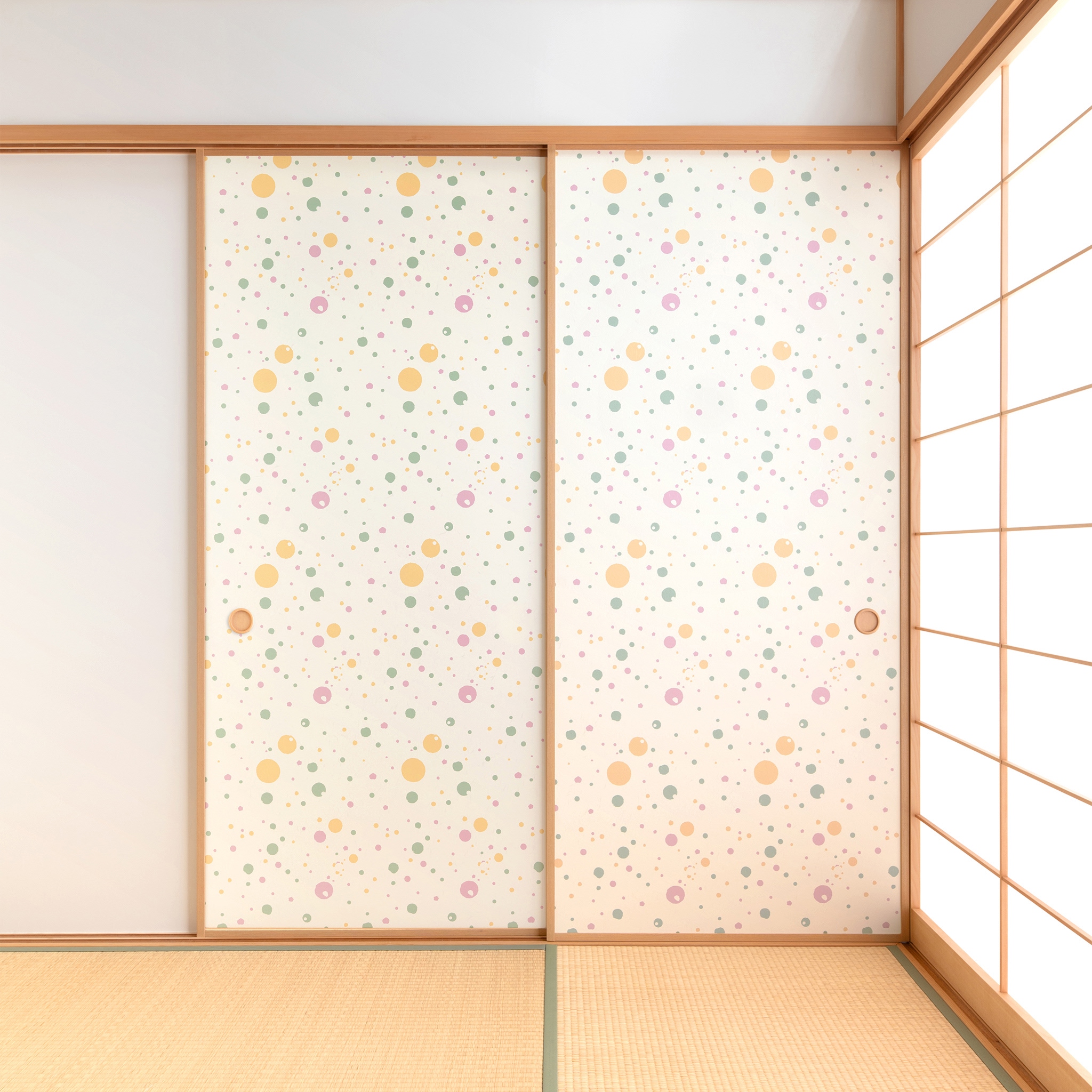 【送料無料】【本襖・和襖】waccara【ワッカラ】片面貼り（押入用）【四季あられ shikiarare】※仕上幅〜920ｍｍ迄
